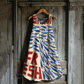 Japanese Sardines Art Linen Tank Dress elevenforest