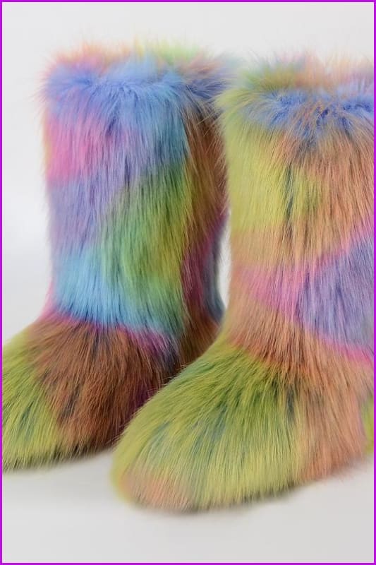 [pre-] Faux Fur Winter Boots F1128