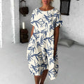 Bamboo Forest Japanese Art Flowy Midi Dress elevenforest