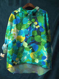 Women's Leaf Print Shirt