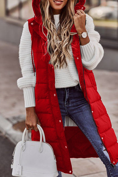 Street Zipper Mandarin Collar Vests(5 Colors)