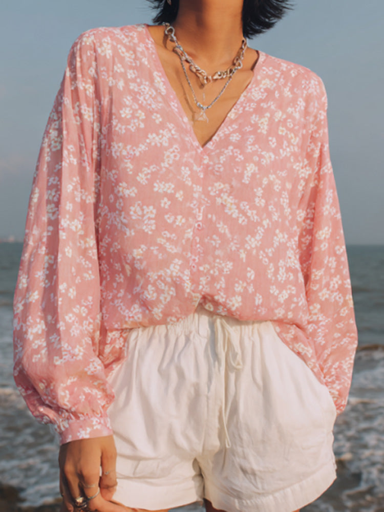 Japanese Traditional Sashiko Art Linen Blend Shirt elevenforest