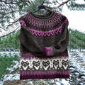 Vintage Cartoon Icelandic Knit Jacquard Warmth Crew Neck Sweater Unisex elevenforest