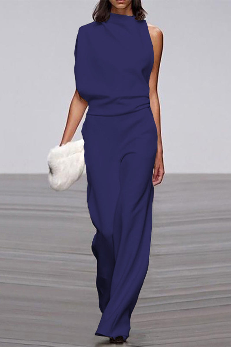 Half a Turtleneck Boot Cut Jumpsuits(12 Colors)