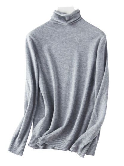 Autumn Winter Sweater Turtleneck Slim Fit Basic Pullovers Korean Knit Tops Bottoming Sweater Stretch Jumpers