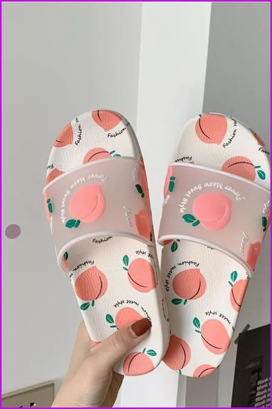 Kawaii Cartoon Fruit Beach Slippers F14840