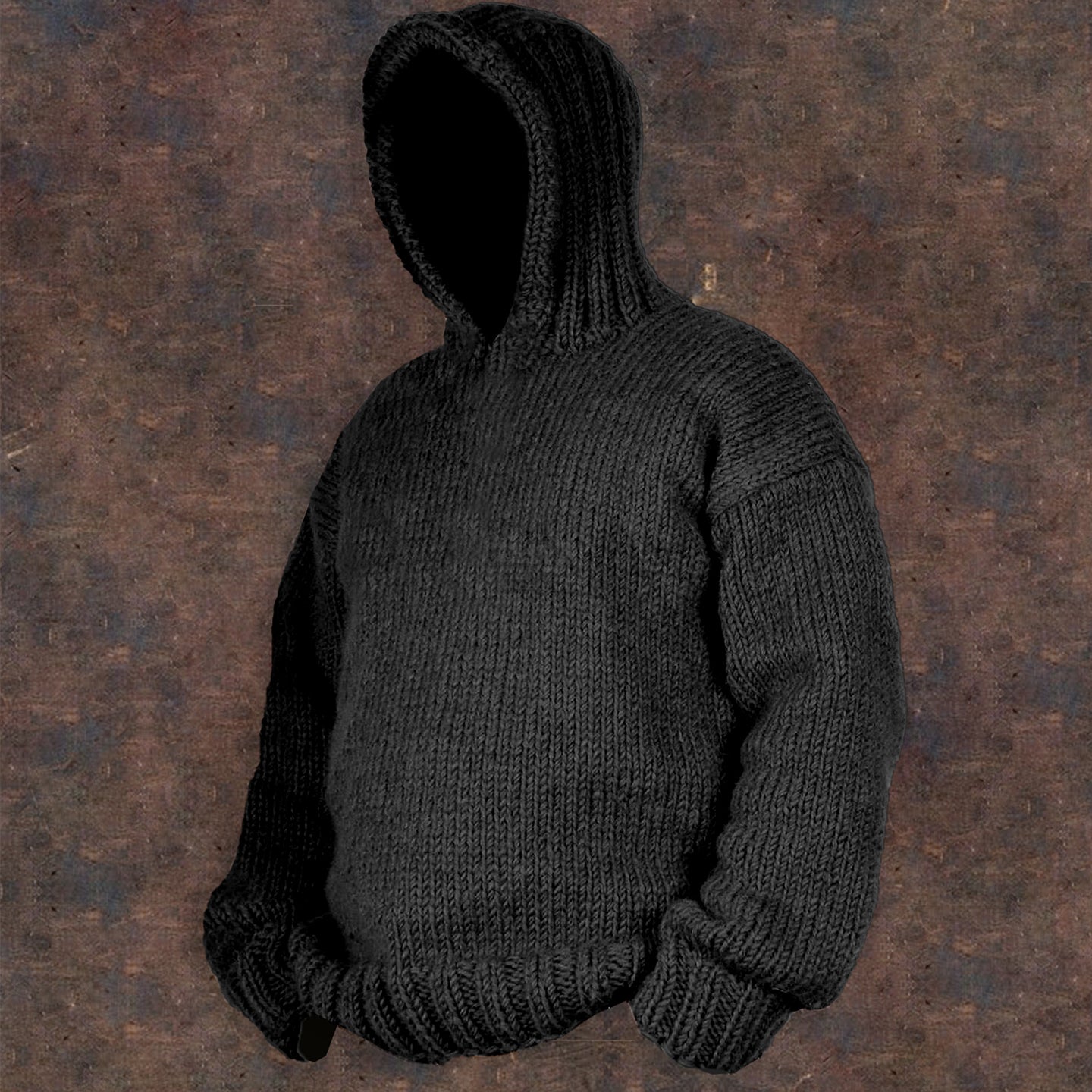 Vintage Cable Knit Basic Hooded Sweater elevenforest