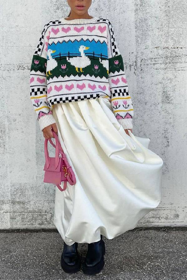 Gracefully Designed Sweater