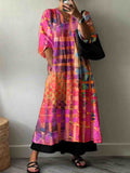 Women'S Artistic Art Statue Pattern Cotton Dress