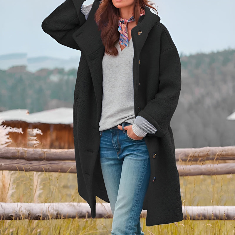 Audrie Thickened Trench Coat