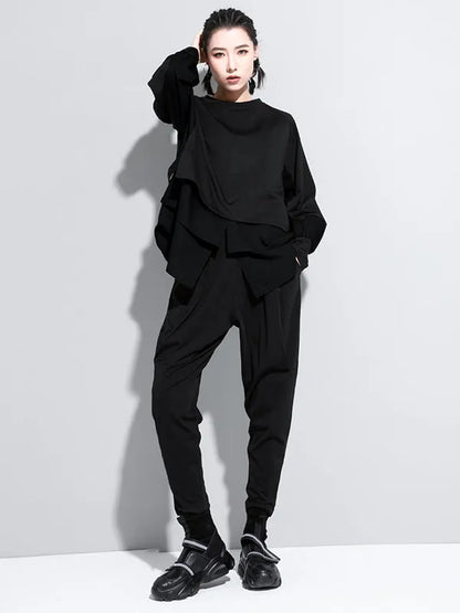 False Two Split-joint Long Sleeve T-shirt