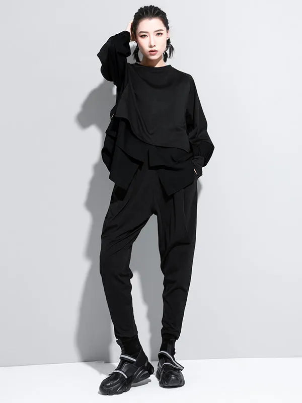 False Two Split-joint Long Sleeve T-shirt
