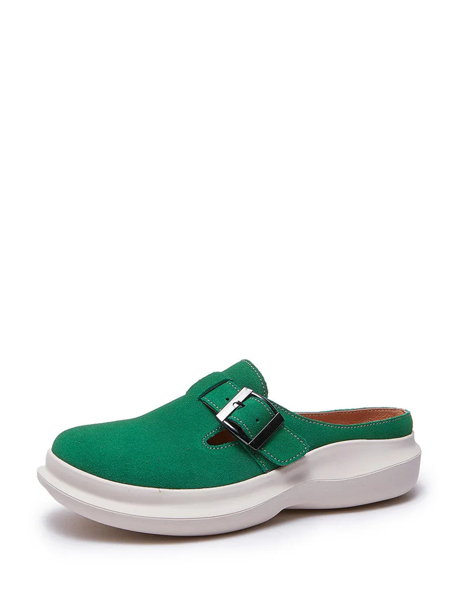Summer Suded Leather Slippers As1015