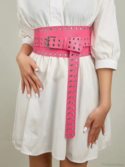Hip Hop Gothic Punk Rivet Waistband Belt