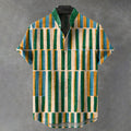 Men's Vintage Geometric Pattern Casual Shirt elevenforest