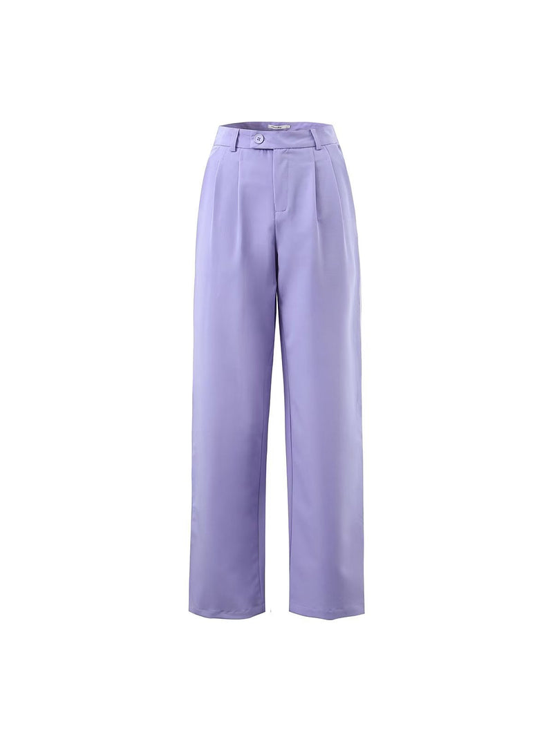 Tank Top & High Waist Buckle Pants Set