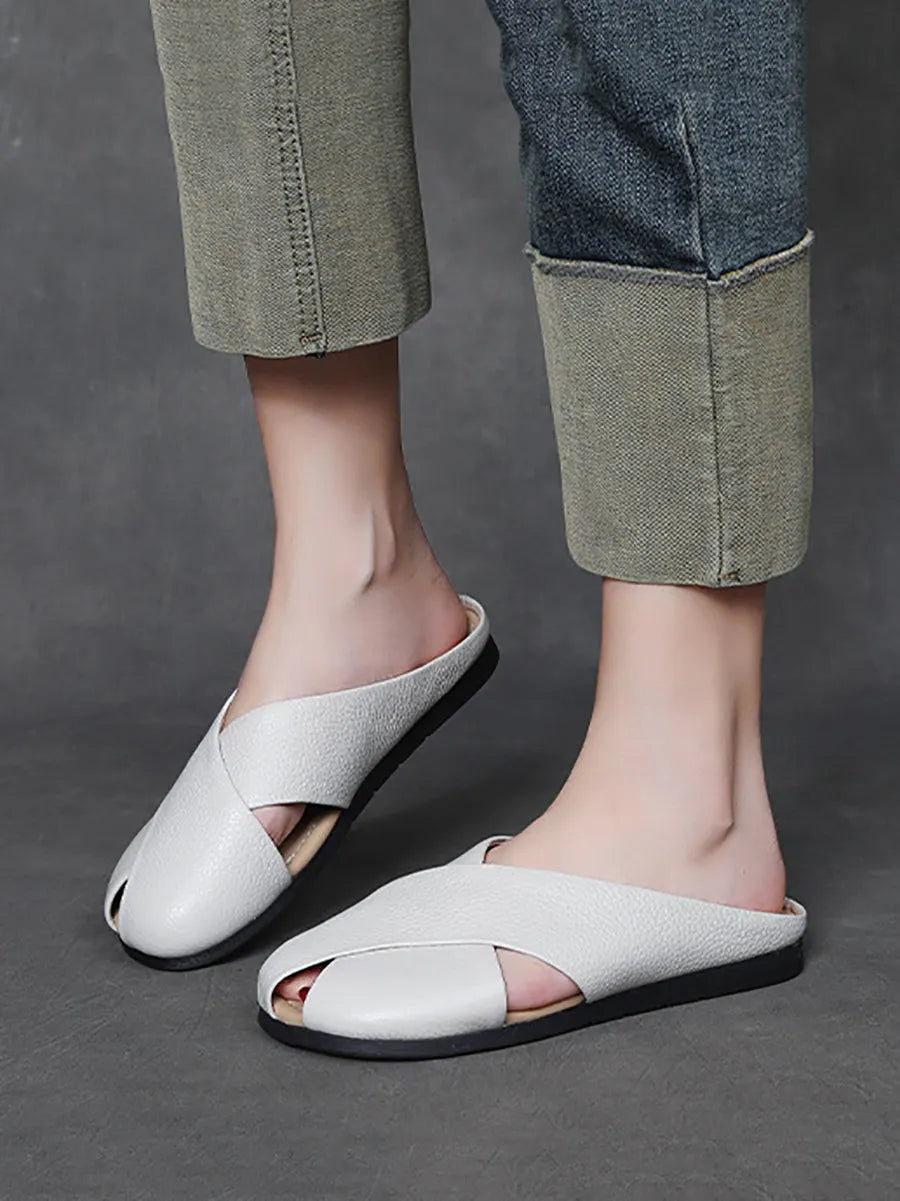 Subtly Elegant Slippers with a Refined Vintage Look