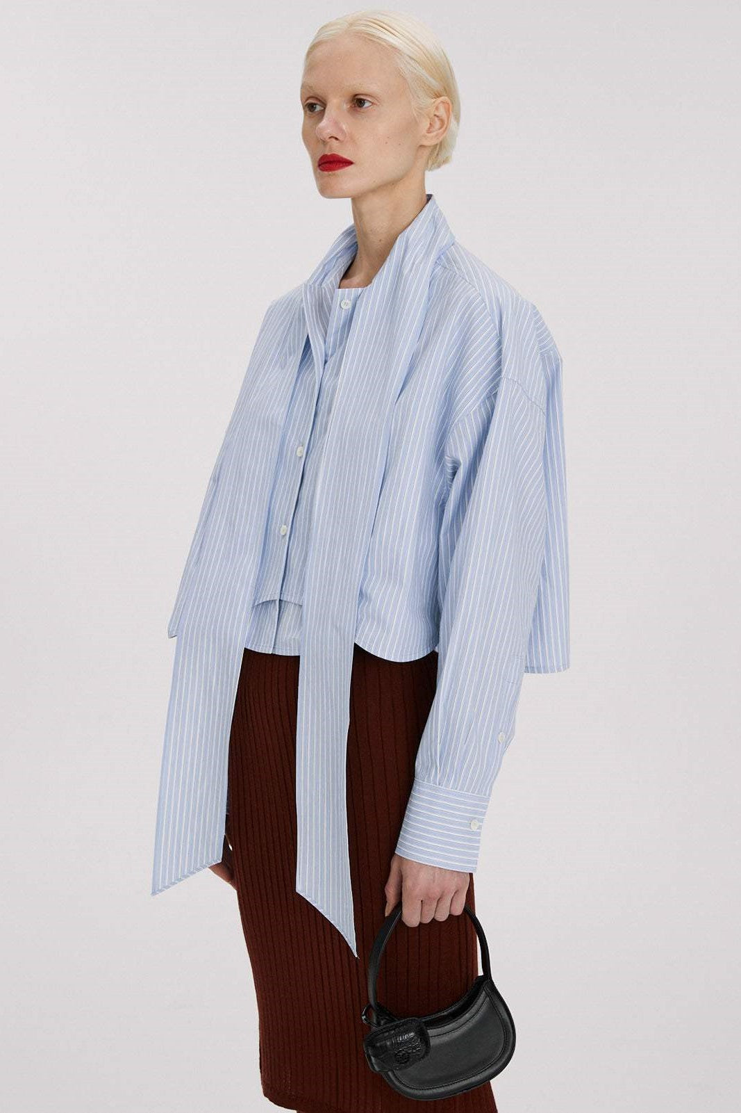 Stripe Embellished Long Sleeve Top