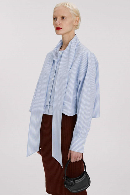 Stripe Embellished Long Sleeve Top
