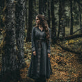 Vintage Viking Tribal Celtic Knot Patterns V Neck Mixi Dress elevenforest