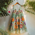Vintage Bohemian Floral Embroidered Sleeveless Top elevenforest