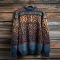Men's Fairman Island Classic Pattern Crew Neck Sweater elevenforest