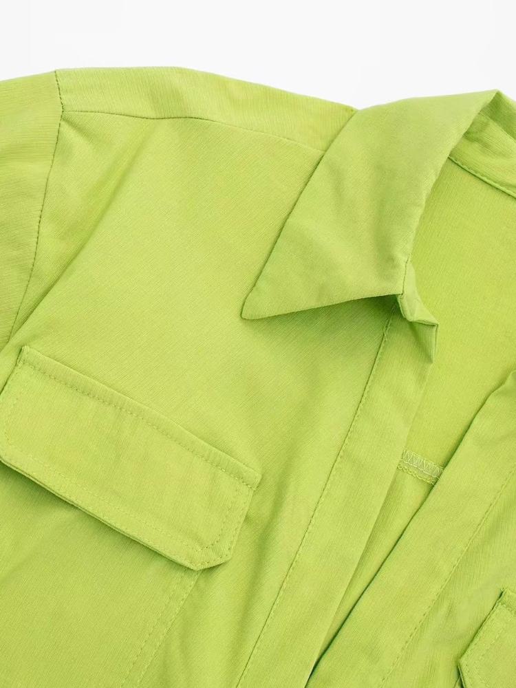 Kay Twisted Crop Linen Blouse