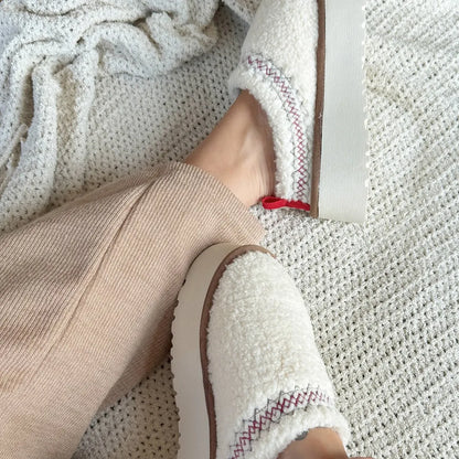 Sherpa Fleece Platform Slippers - Buy 1 Get 1 Free