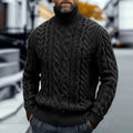 Vintage Thick Needle Cable Iceland Turtleneck Sweater elevenforest