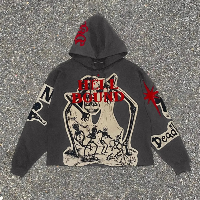 Dark Mummy Visual Pullover Hoodie