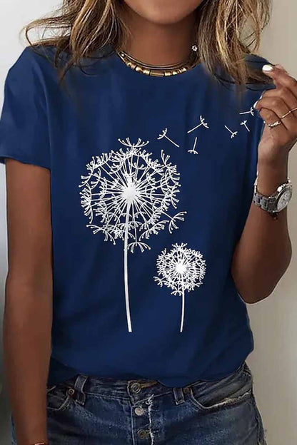 Street Print O Neck T-shirts(8 Colors)