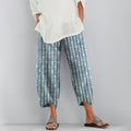 Women Vintage Stripes Casual Pocket Pants elevenforest
