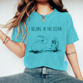 Comstylish I Belong To The Ocean Mermaid Print Women's T-shirt