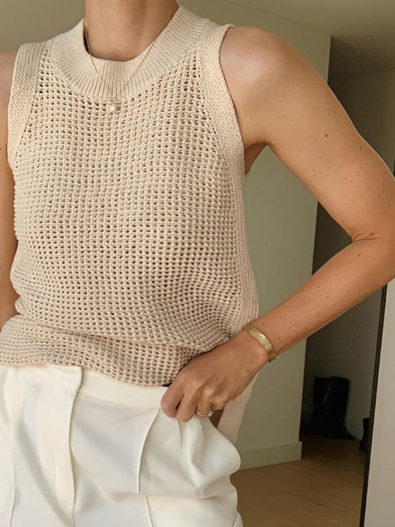 Knit Hollow Vest