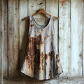Rust Art Print Casual Tank Top elevenforest