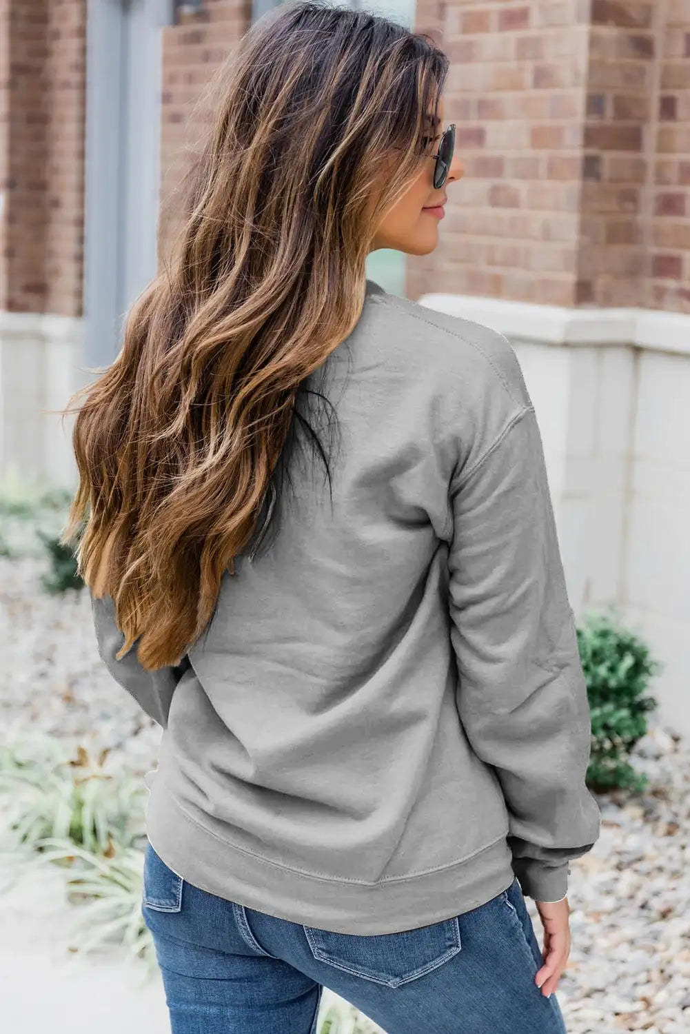 Gray Versatile Crewneck Sweatshirt