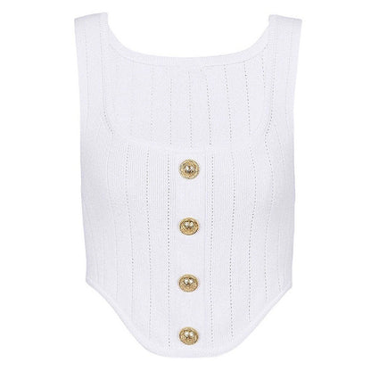 Summer All Matching Sleeveless Camisole Short Knitted Bottoming Shirt Online Influencer Pop