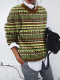 Vintage Jacquard Cozy Knit Icelandic Sweater elevenforest