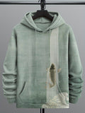 Men's Upstream Carp Japanese Art Cozy Hoodie elevenforest