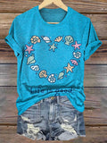 Women's Life Is Good V-neck T-shirt with Graphic Art Print