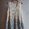 Japanese Waves Patchwork Hollow Floral Lace Tank Top elevenforest