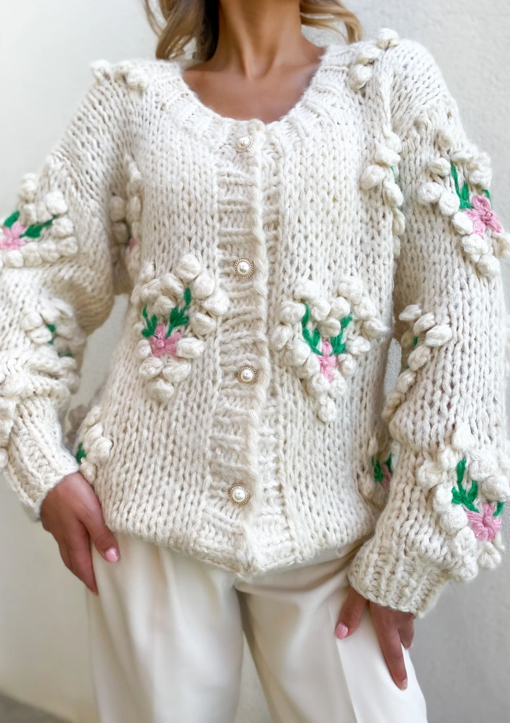 Susan Applique Cardigan