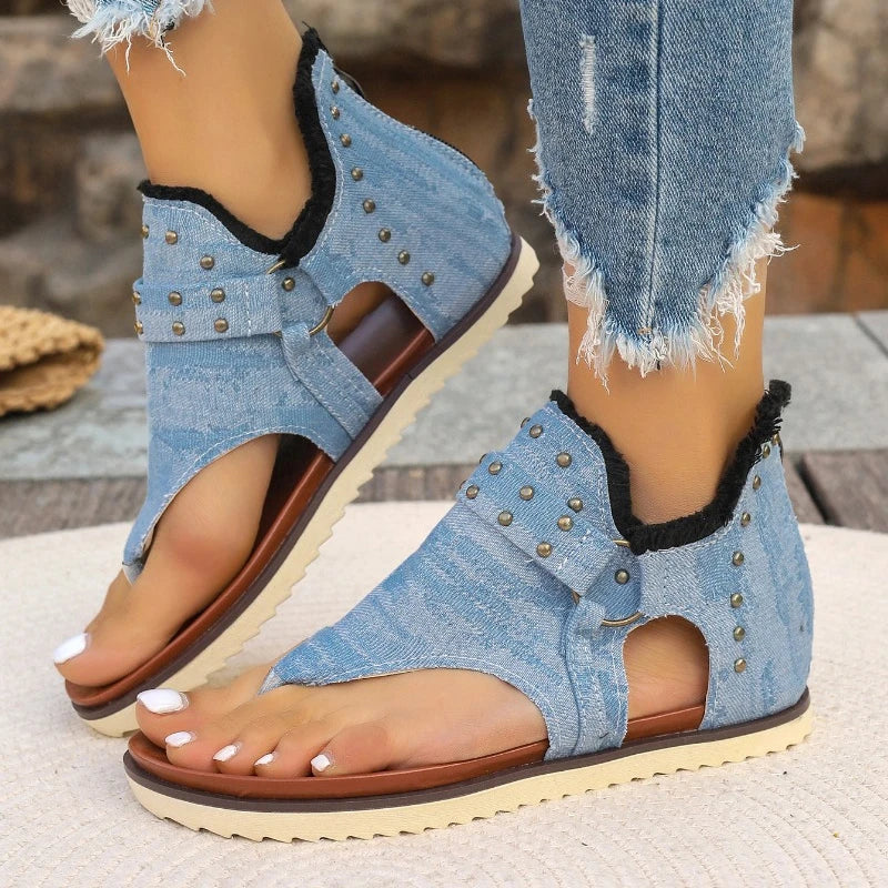 Ellona Jeans - Sandália Super Confortável