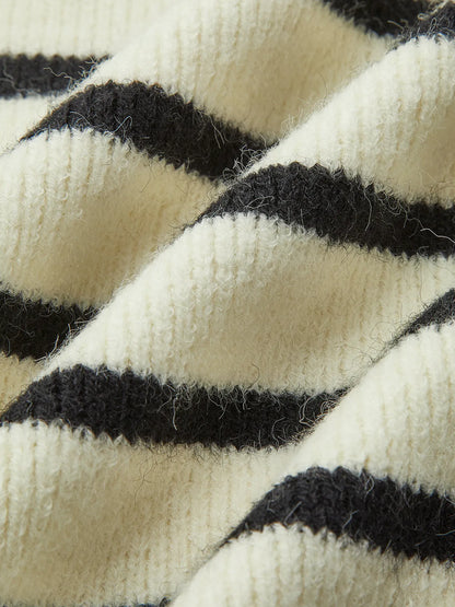 V-neck Striped Tie Sweater Vest