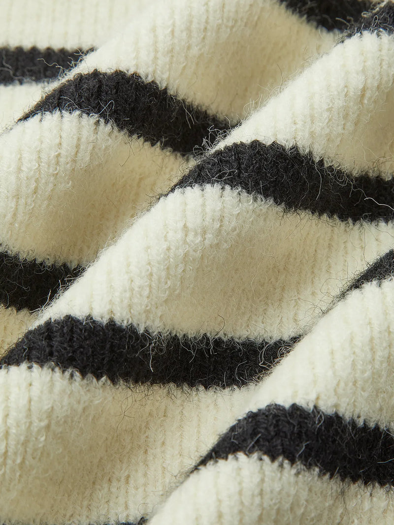 V-neck Striped Tie Sweater Vest