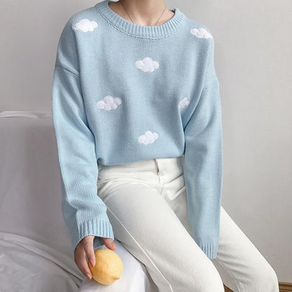 Eva® | Women's long sleeve cloud sweater, casual style