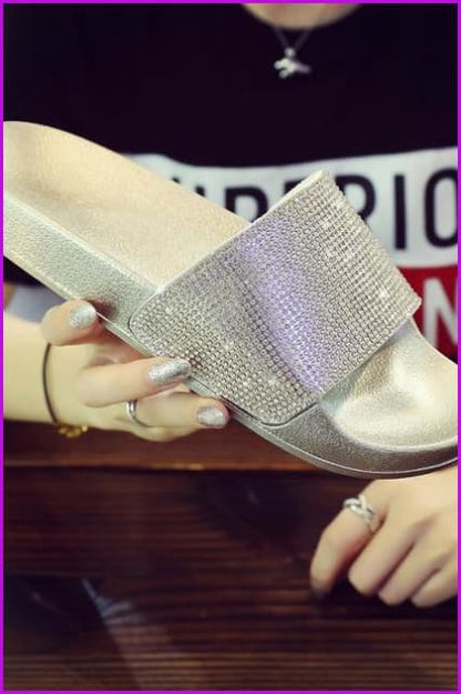 Rhinestone Diamond Bling Beach Slipper F068