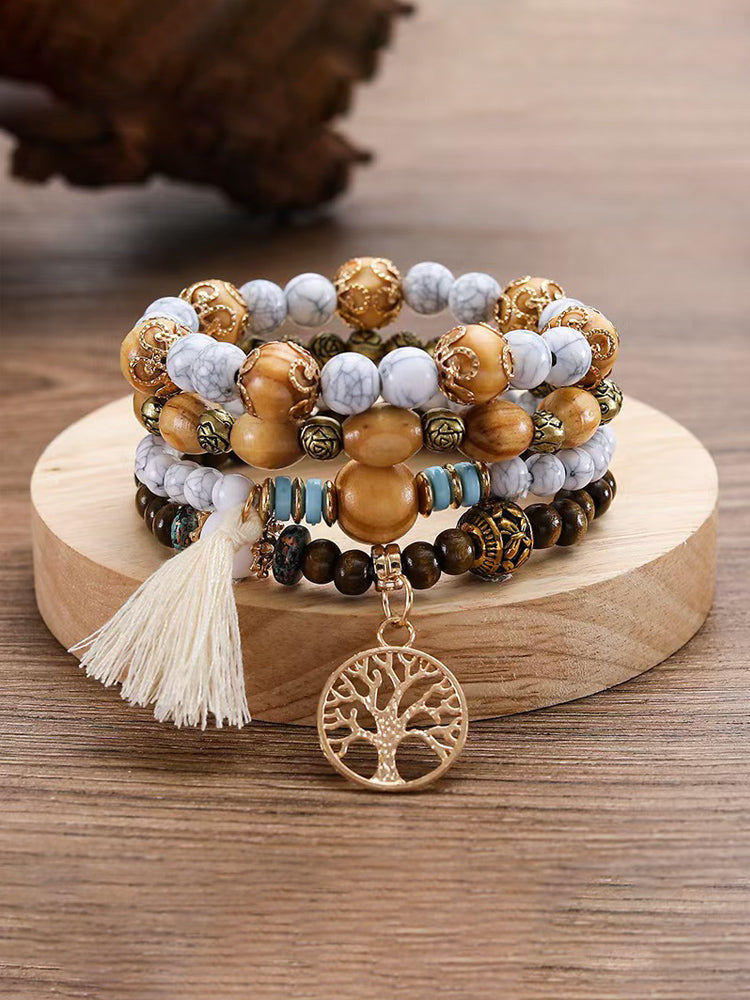 Bohemian Life Tree Beads Bracelet elevenforest