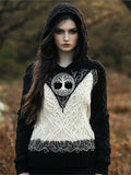 Viking Tree Of Life Contrast Color Cozy Hooded Sweater elevenforest
