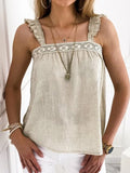 Women's Cotton Linen Loose Casual Tank
